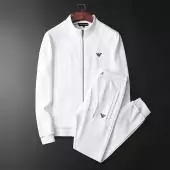emporio armani ea7 Trainingsanzug color panel homme aj stand collar white